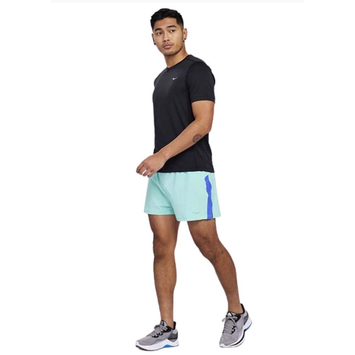 SAUCONY Men's Stopwatch Short Sleeve Running T-Shirt XL Black NWT