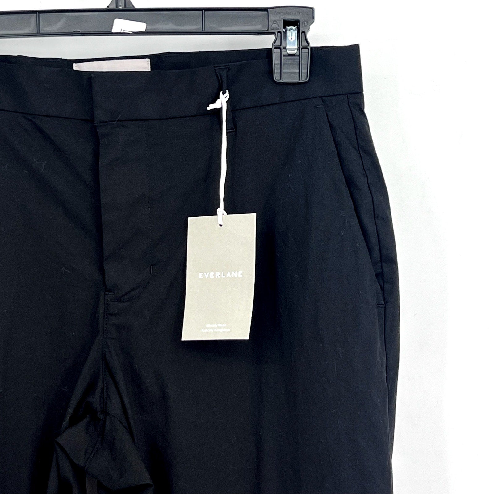 EVERLANE Men's The Athletic Fit Air Chino Pants 28x30 Black Flat Front NWT