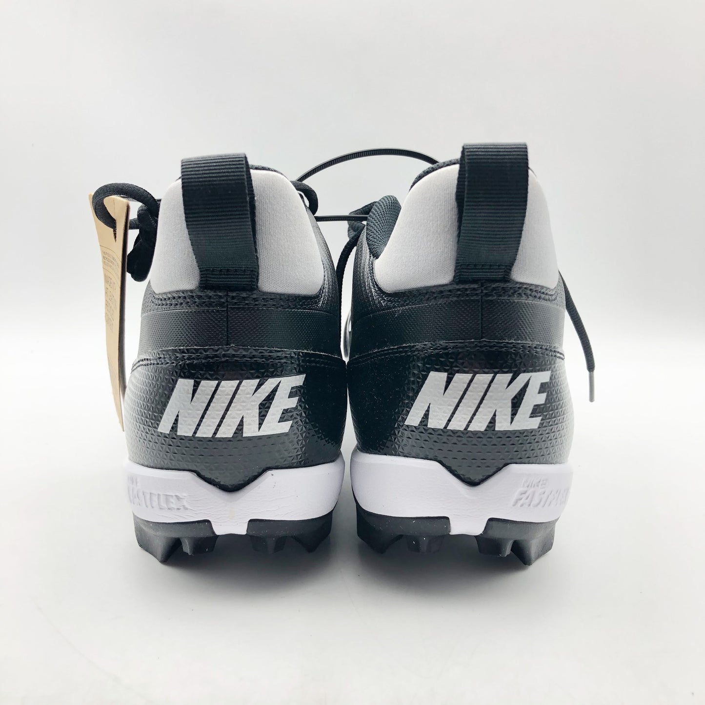 Nike Men's Alpha Menace 4 Shark Football Cleats Size 13 Black Grey White NWOB