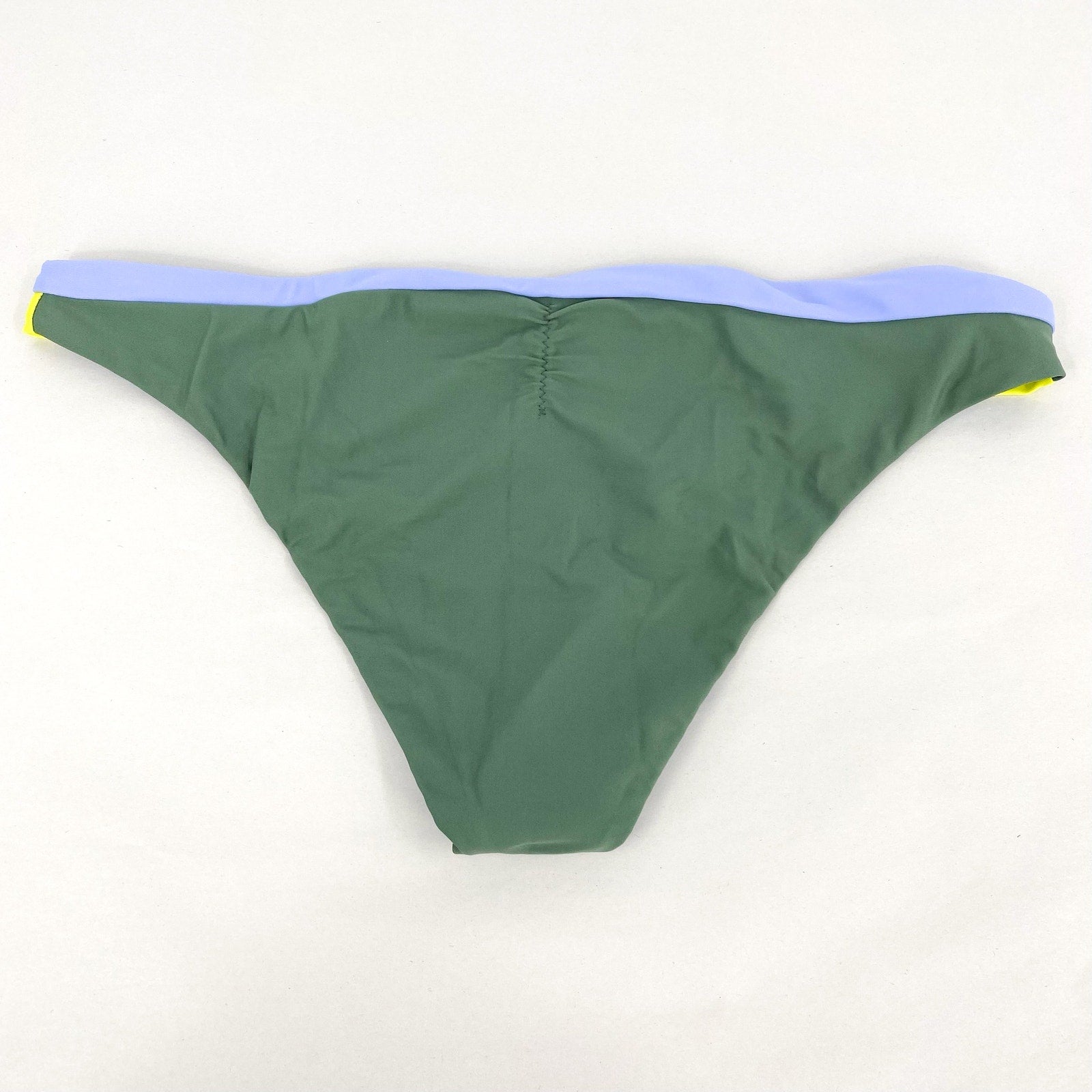 PRANA Women's Innix Bikini Bottom Medium Army Green Colorblock NWT