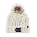 47 BRAND North Carolina Tar Heels Cuffed Knit Hat with Pom OS White NWT