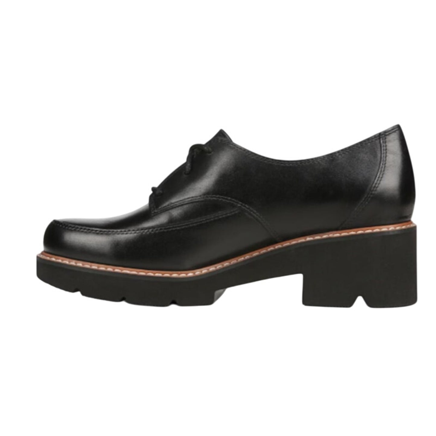 Naturalizer Womens Darry Lace Up Oxford Loafer US 9 M EU 40 Black Leather NWOB