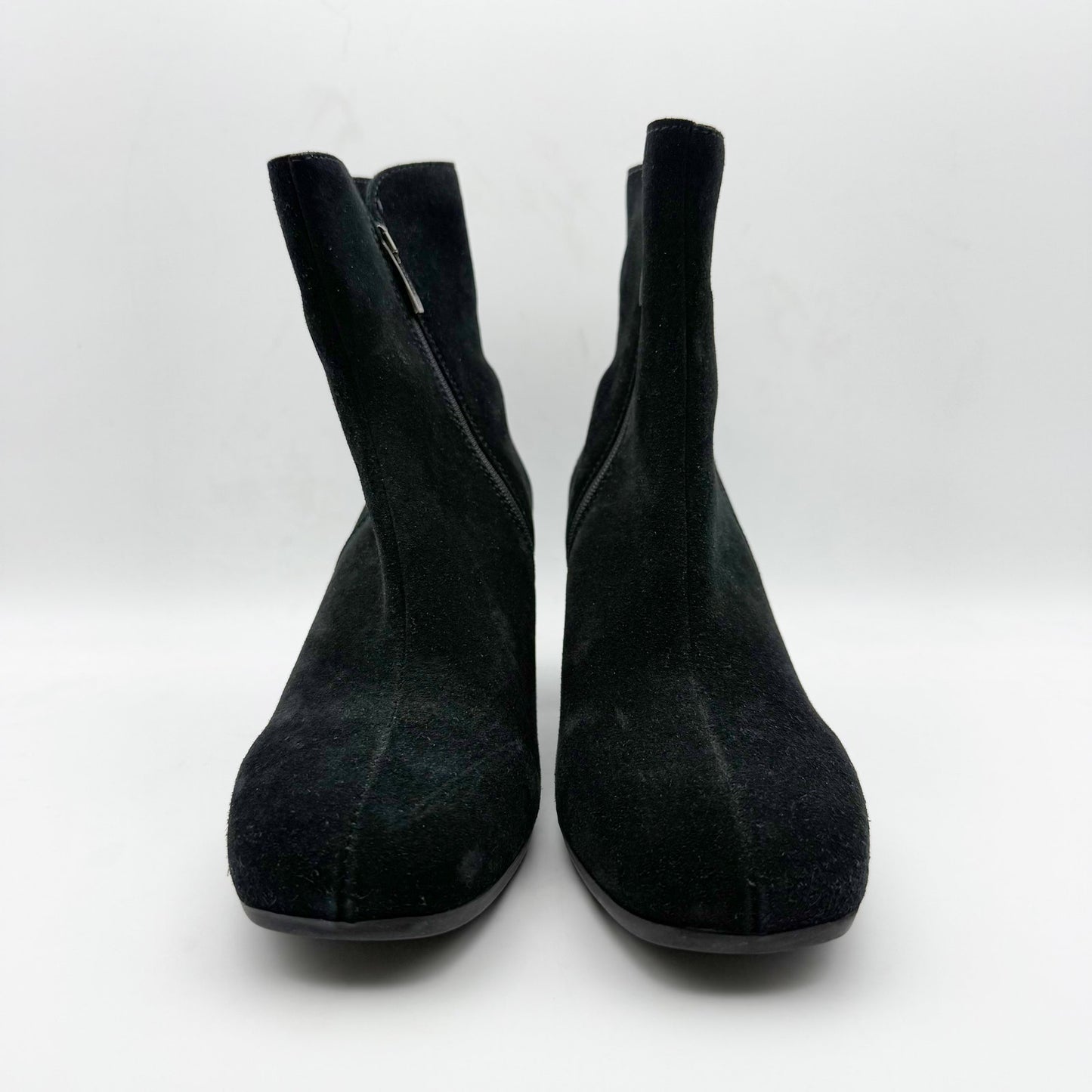 La Canadienne Womens Juni Ankle Boots US 7.5 Black Suede Waterproof NWOB