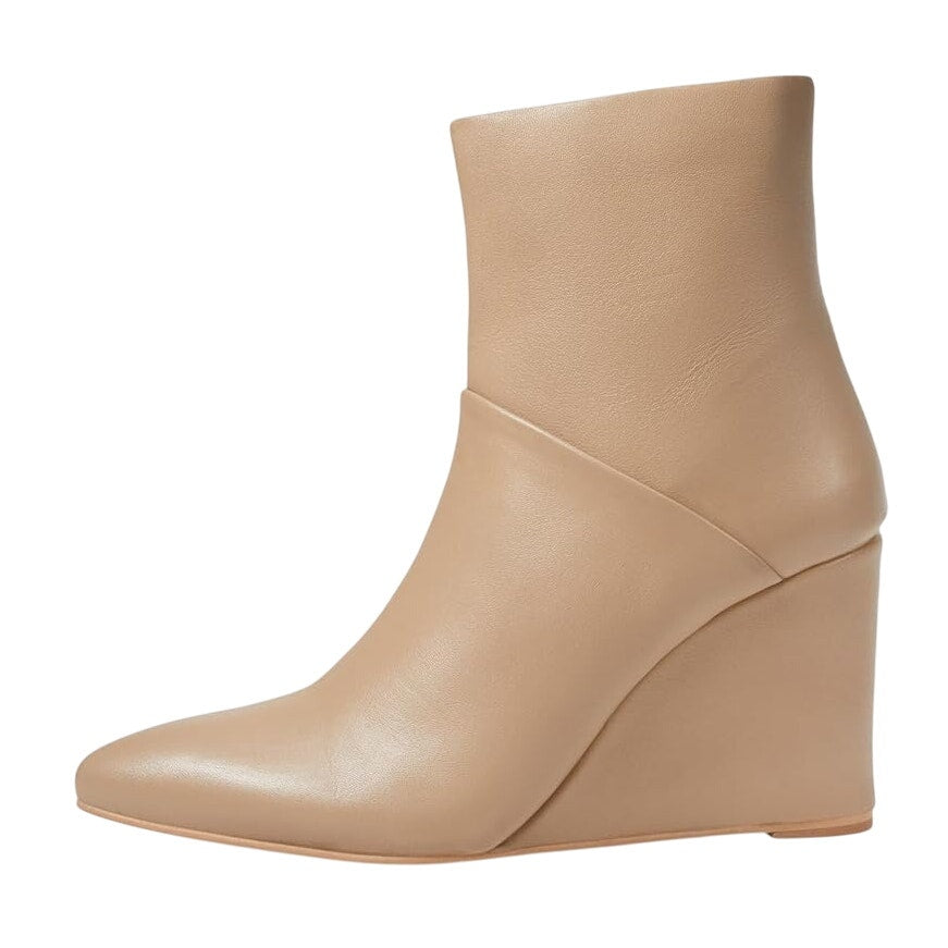 Seychelles Womens Only Girl Wedge Ankle Boots US 6 Tan Leather NIB