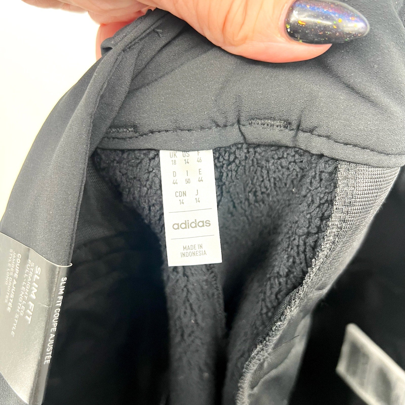 ADIDAS Women's Ultimate 365 Cold.Rdy Golf Pants Size 14 Black Insulated NWT