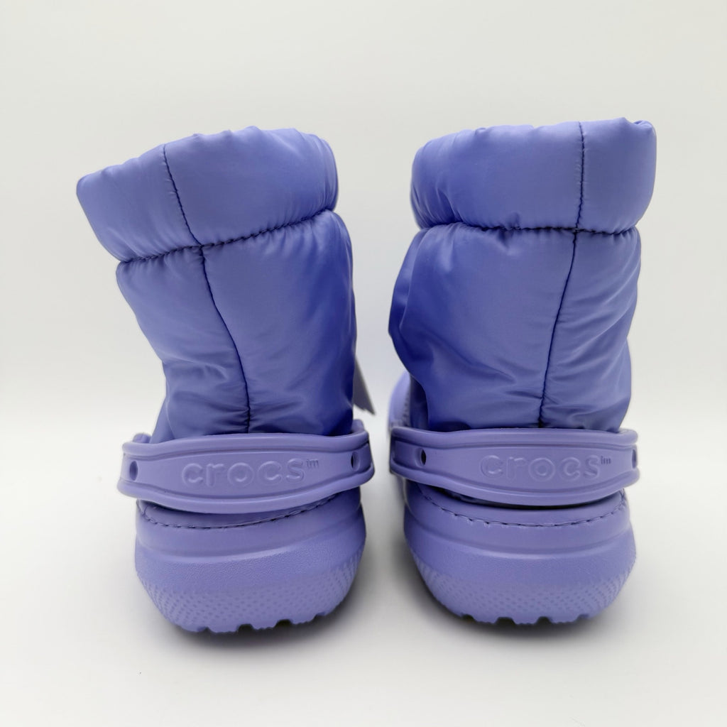 Crocs Womens Classic Lined Neo Puff Boots Size 6 Purple NWT