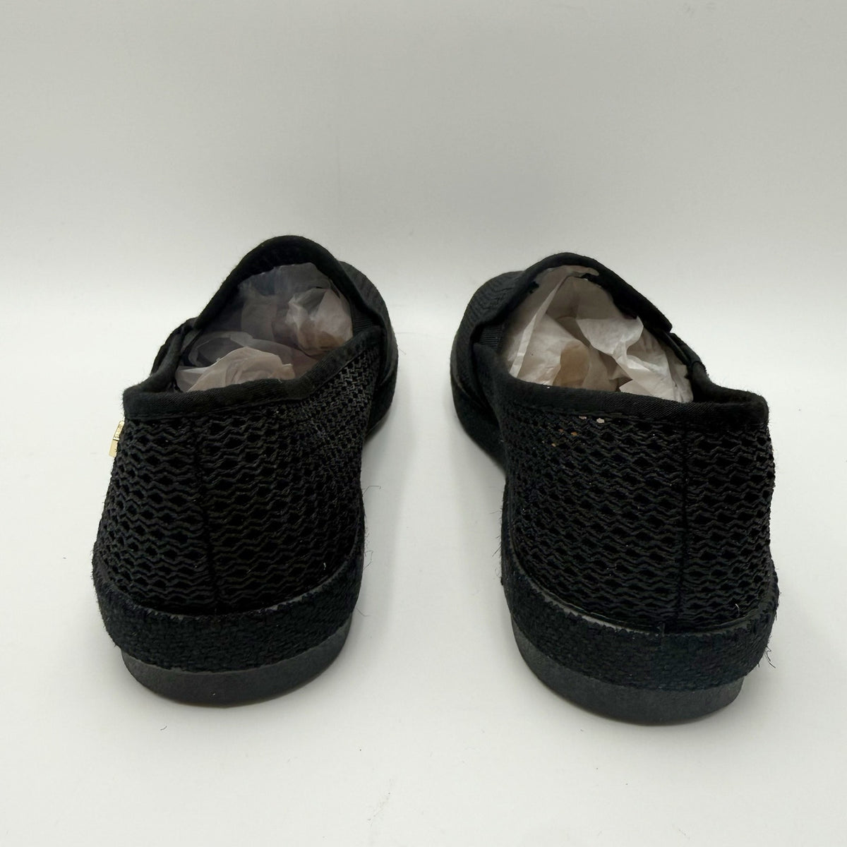Rivieras Womens Classic Mesh Slip On Shoes Size 7.5 EU 38 Black NIB