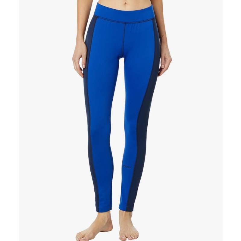 SPYDER Women's Charger Pants Large Electric Blue Base Layer Leggings NWT