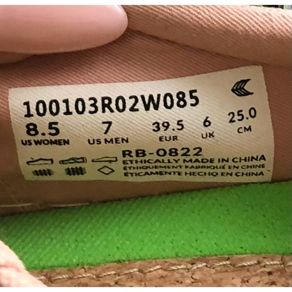Cariuma Womens OCA Low Casual Sneakers Size 8.5 Rose Pink White Canvas NIB