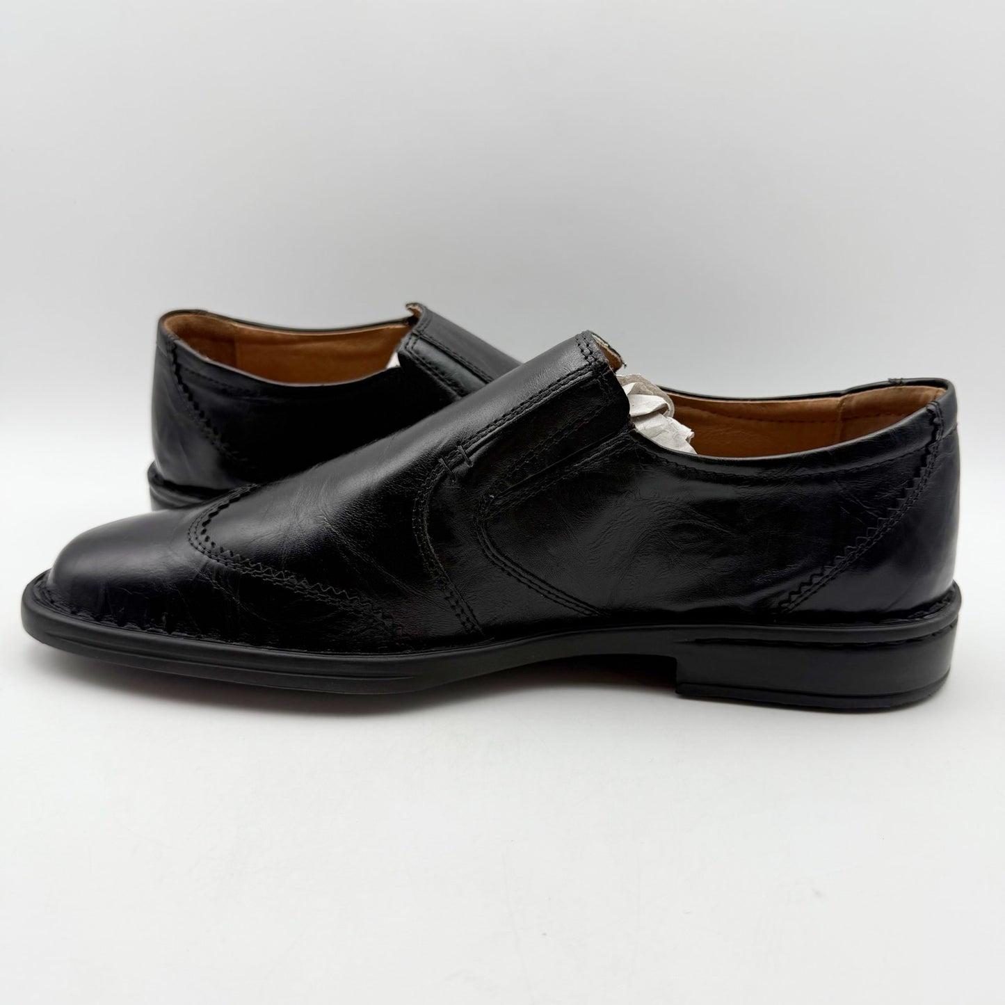 Josef Seibel Mens Douglas Loafers EU 43 US 9.5-10 Black Leather Slip on NWOB