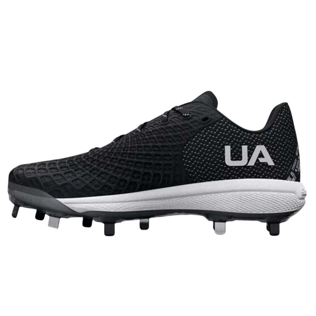 Under Armour Womens Glyde 2.0 Metal Softball Cleats US 7.5 Black Silver NWOB