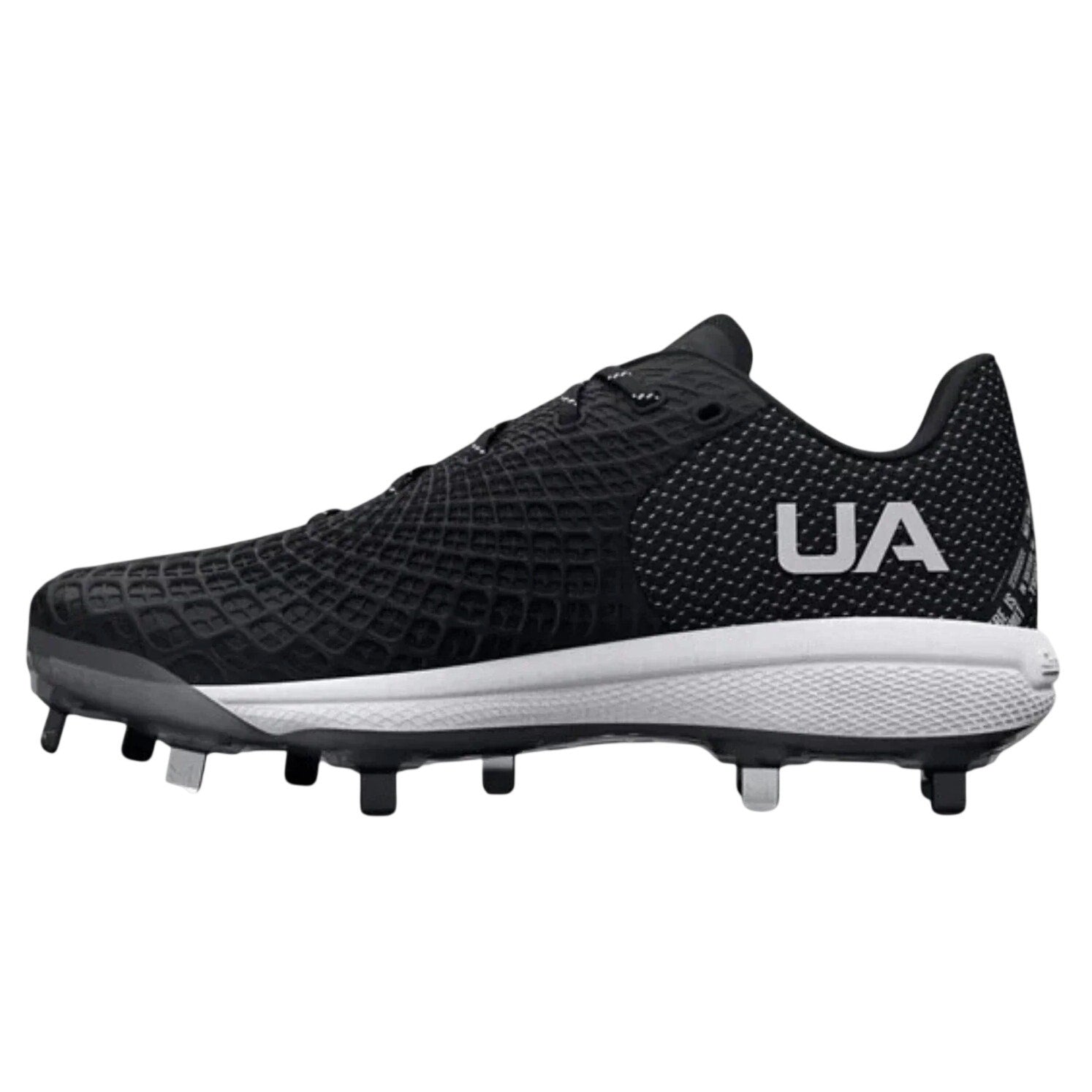 Under Armour Womens Glyde 2.0 Metal Softball Cleats US 7.5 Black Silver NWOB