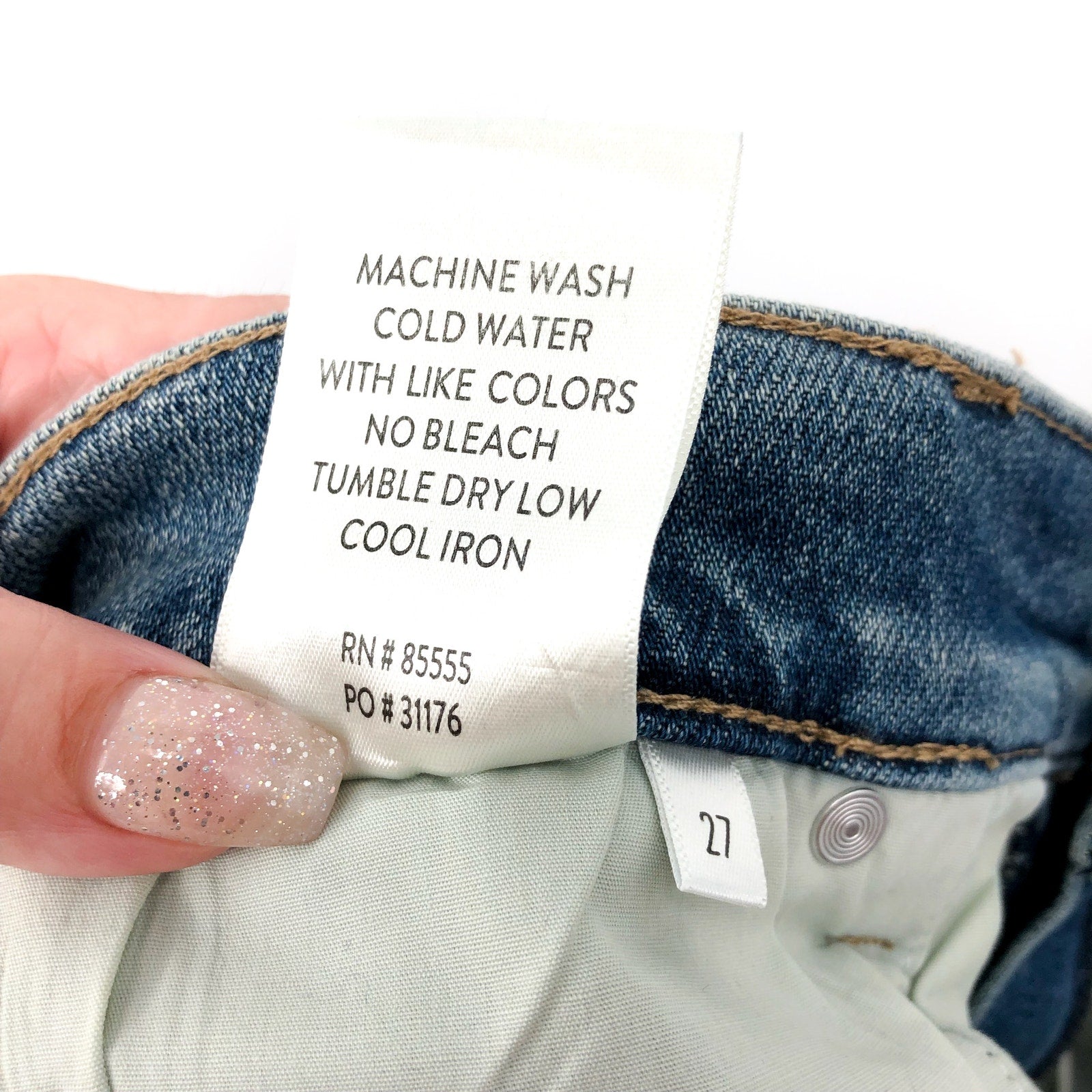 STITCH FIX X COSMIC BLUE LOVE Cuffed Denim Shorts Size 27 US 4 Blue Mid Rise NWT