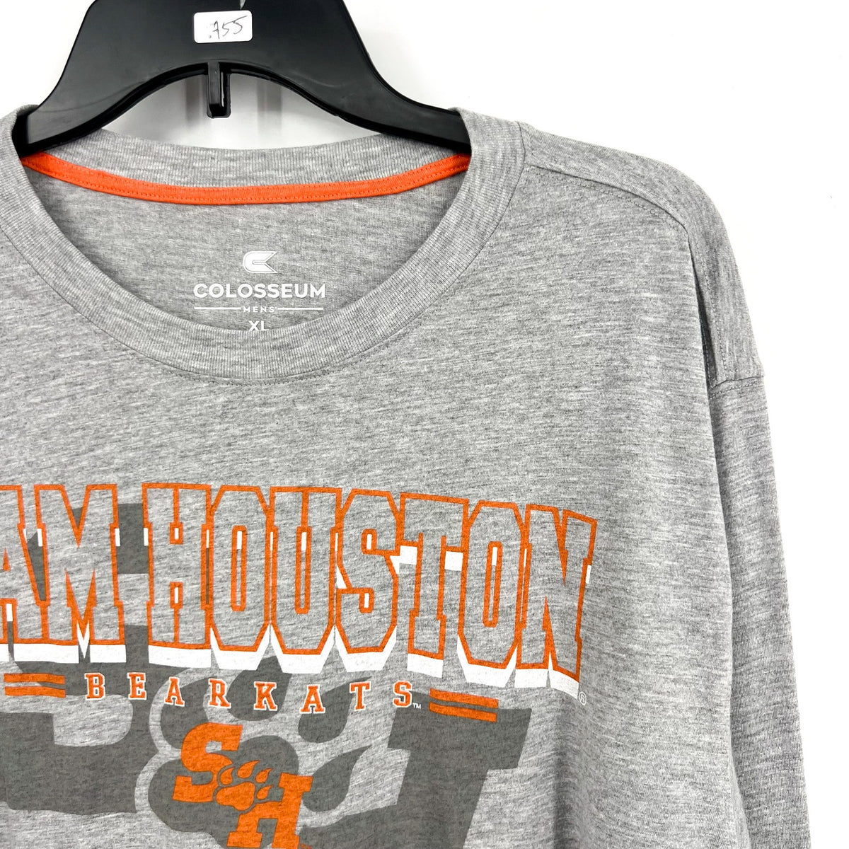 COLOSSEUM Mens Sam Houston State Bearkats TShirt Large Grey Long Sleeve NWT