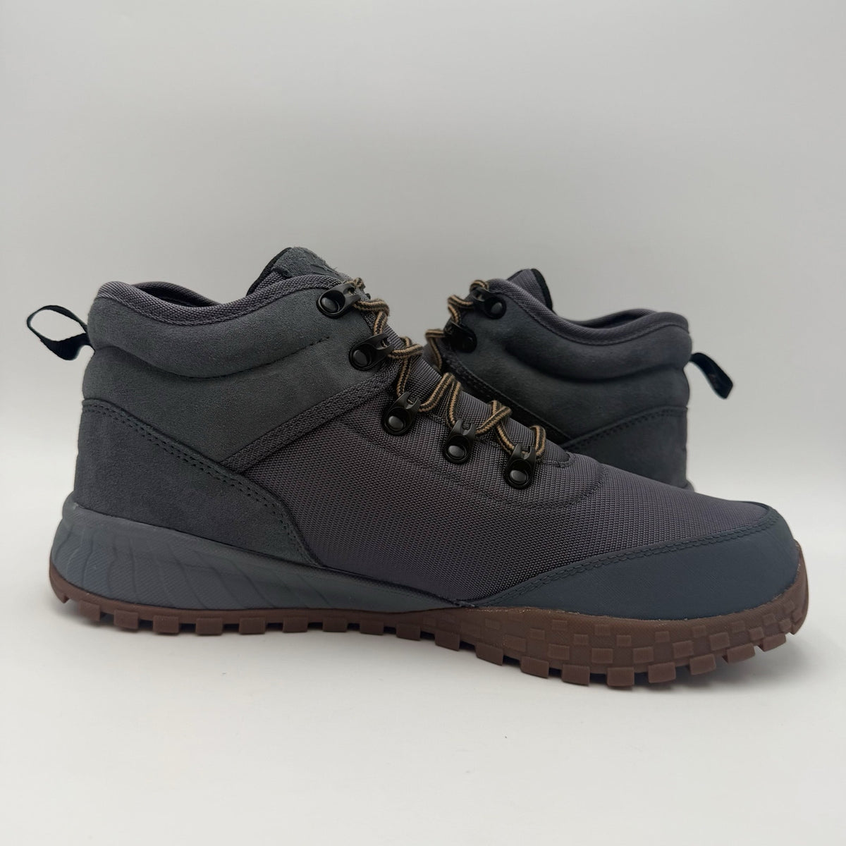 Columbia Mens Fairbanks Mid Climbing Shoes Size 10 M Grey Blue Waterproof NWOB