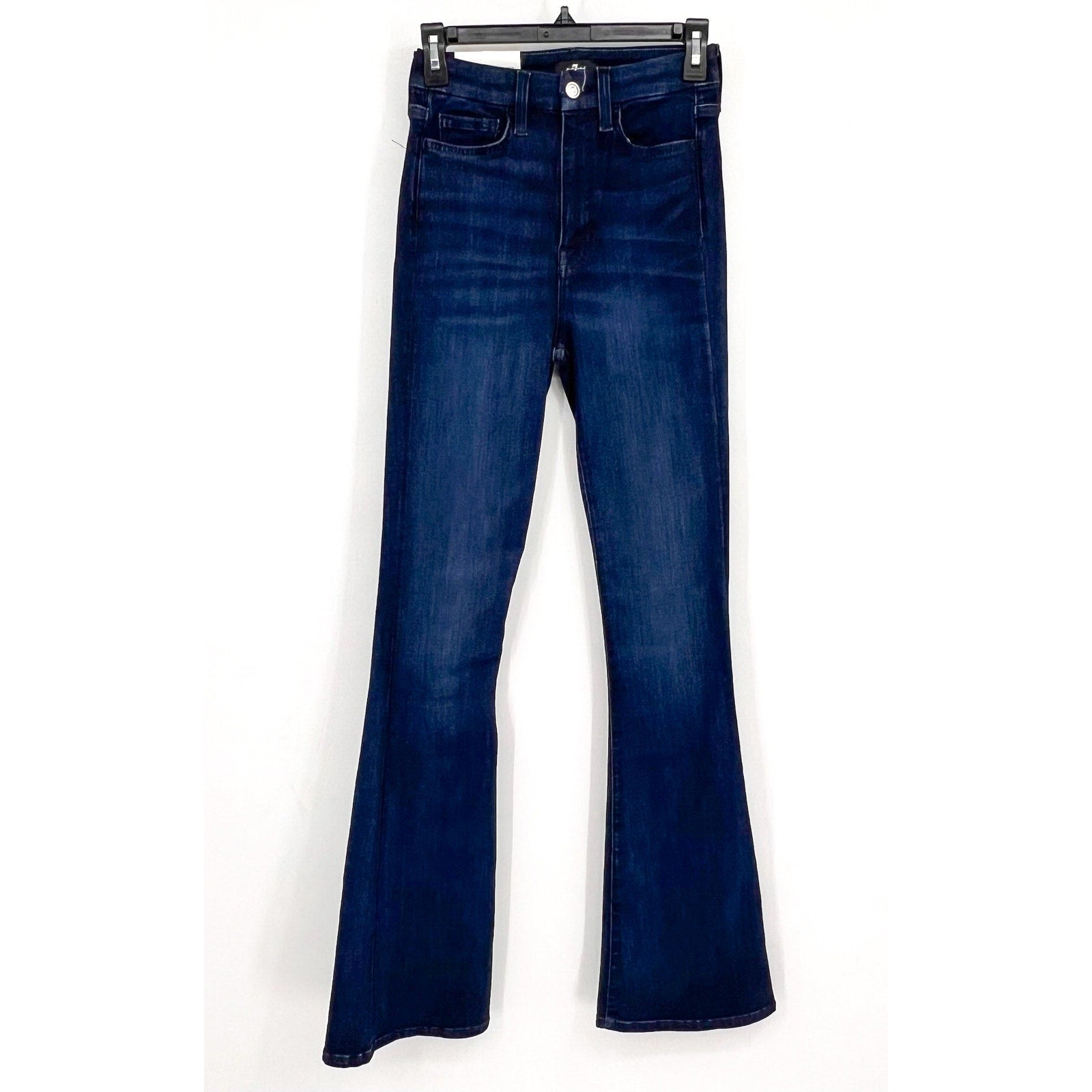 7 FOR ALL MANKIND Skinny Bootcut Jeans Size 26 US 2 Dark Blue Ultra High NWT