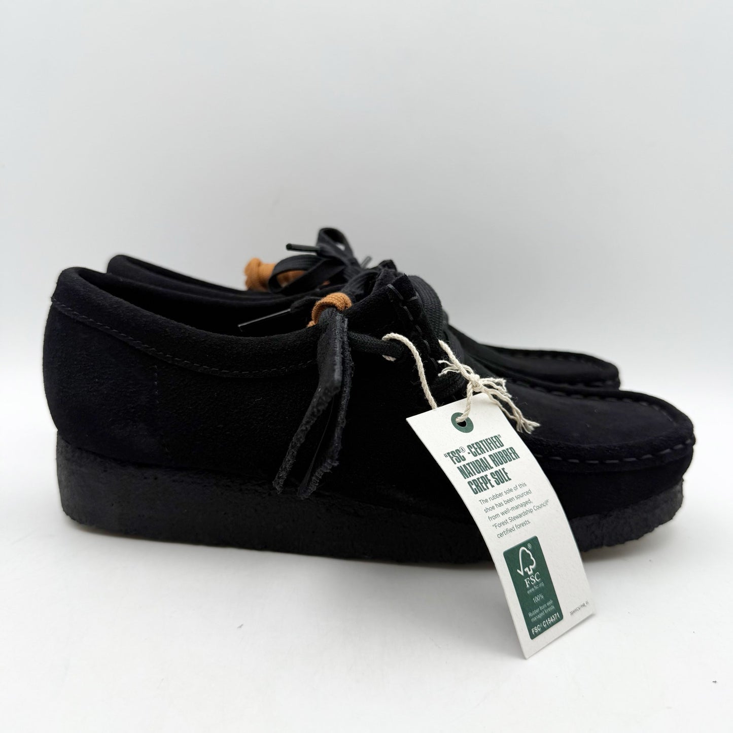 CLARKS Mens Wallabee Boot US 13 M EU 47 Brown Suede Leather NIB