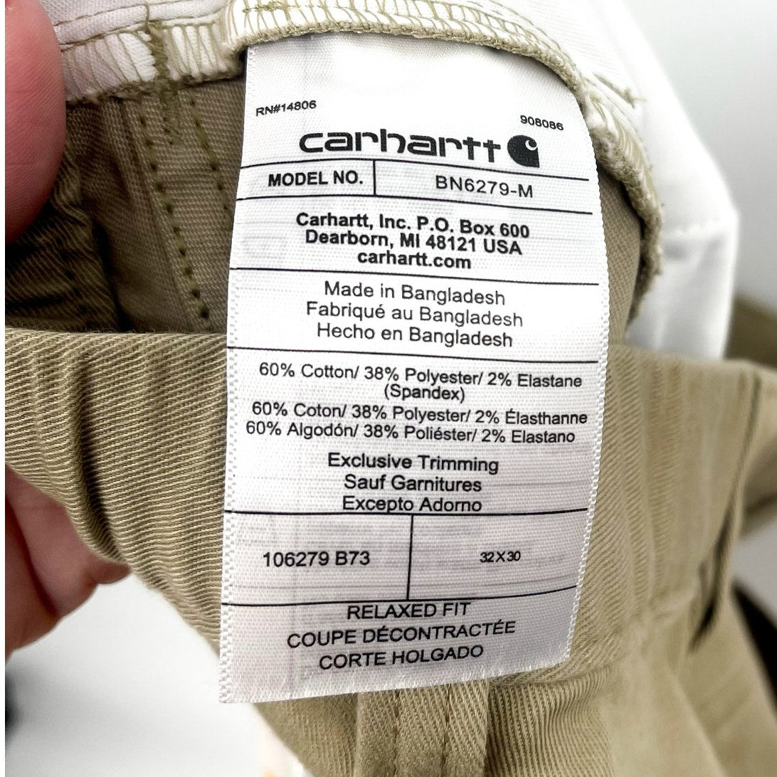 CARHARTT Men's Force Relaxed Fit Utility Pants Size 32x30 Tan Sand Dune NWT