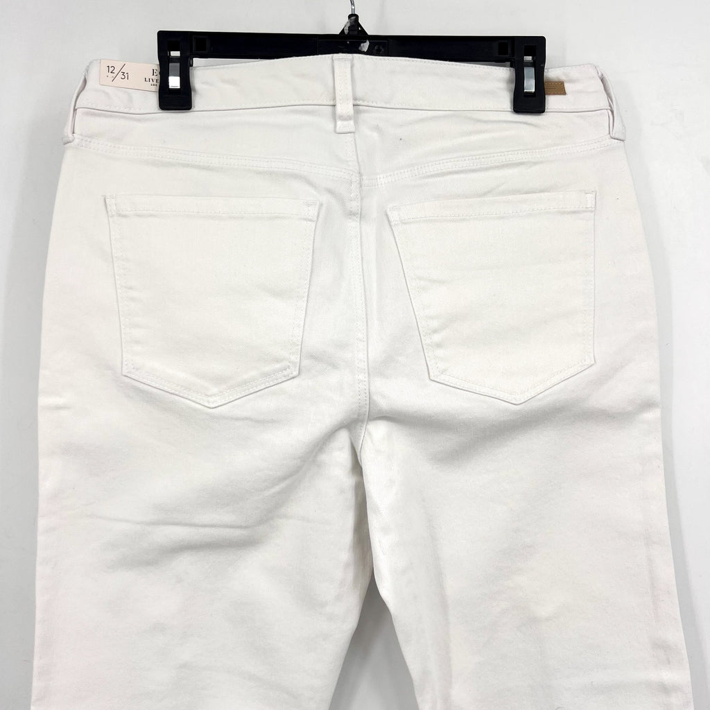 LIVERPOOL Womens Lucy Bootcut Jeans Size 31 US 12 Bright White Midrise NWT