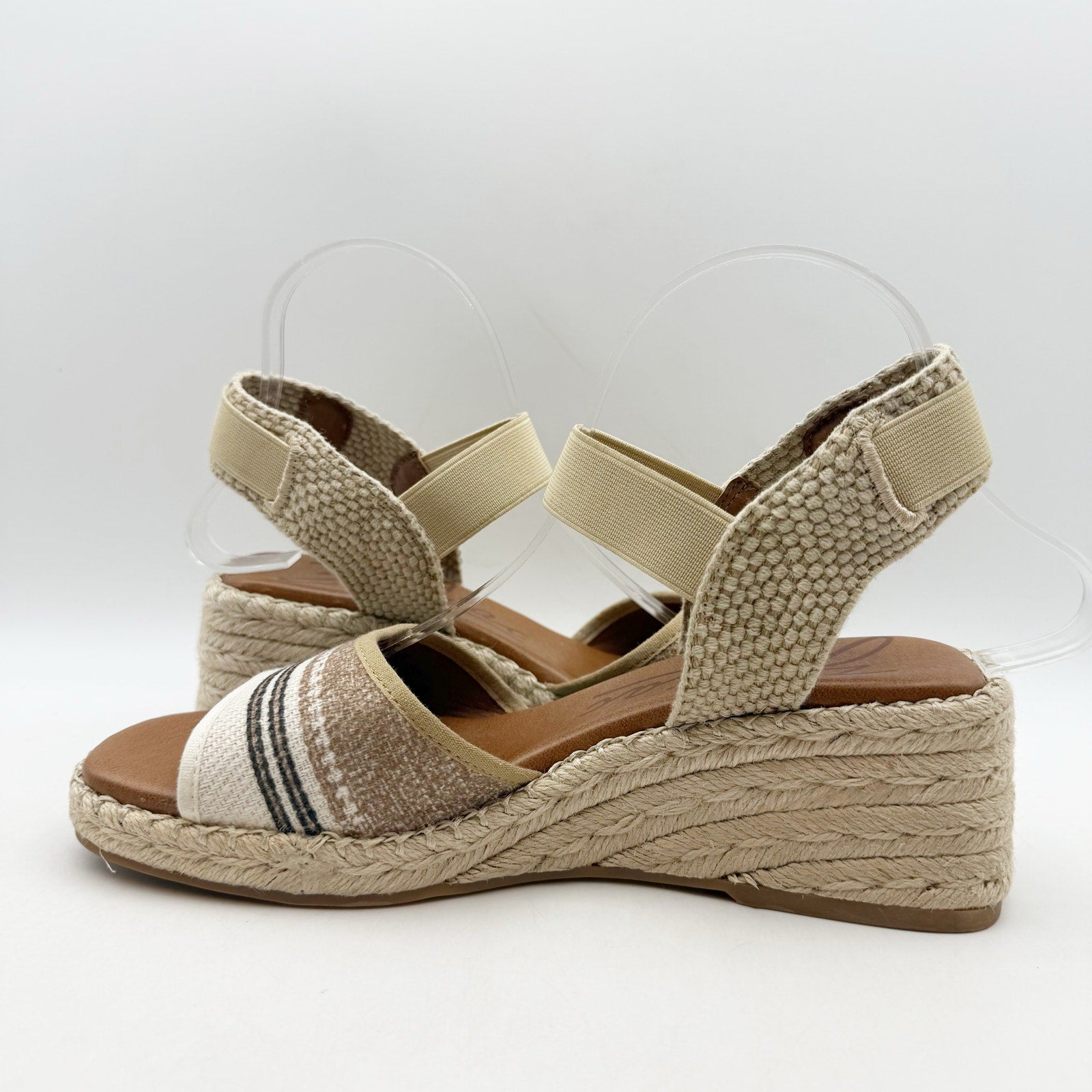 Zodiac Womens Noreen Wedge Sandals US 8.5 EU 39 Tan NWOB