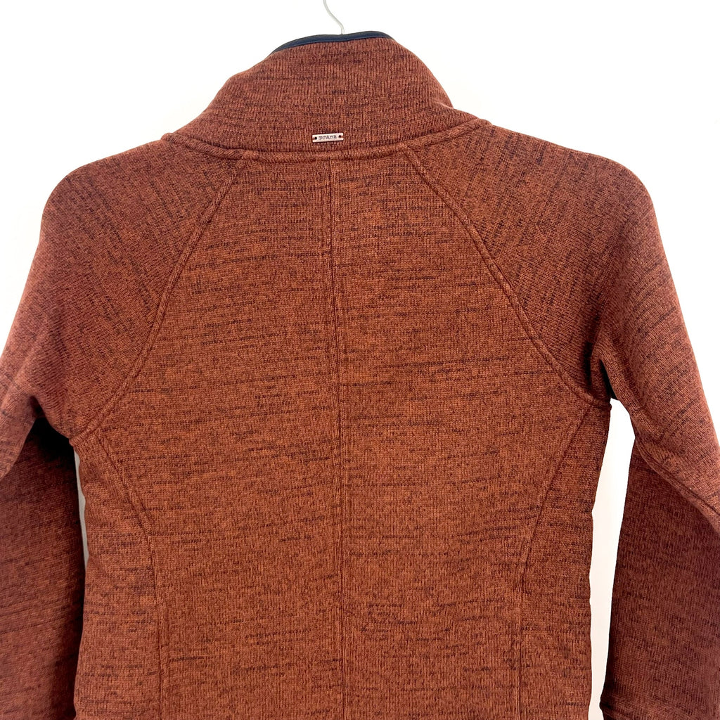 PRANA Women's Tri Thermal Threads Tunic Top XS Red Clove Polartec Fleece NWT