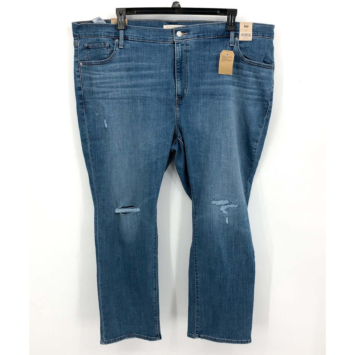 Levi's Womens 724 Slim Straight Jeans 26W Blue Slate Fixer 83737-0016 NWT
