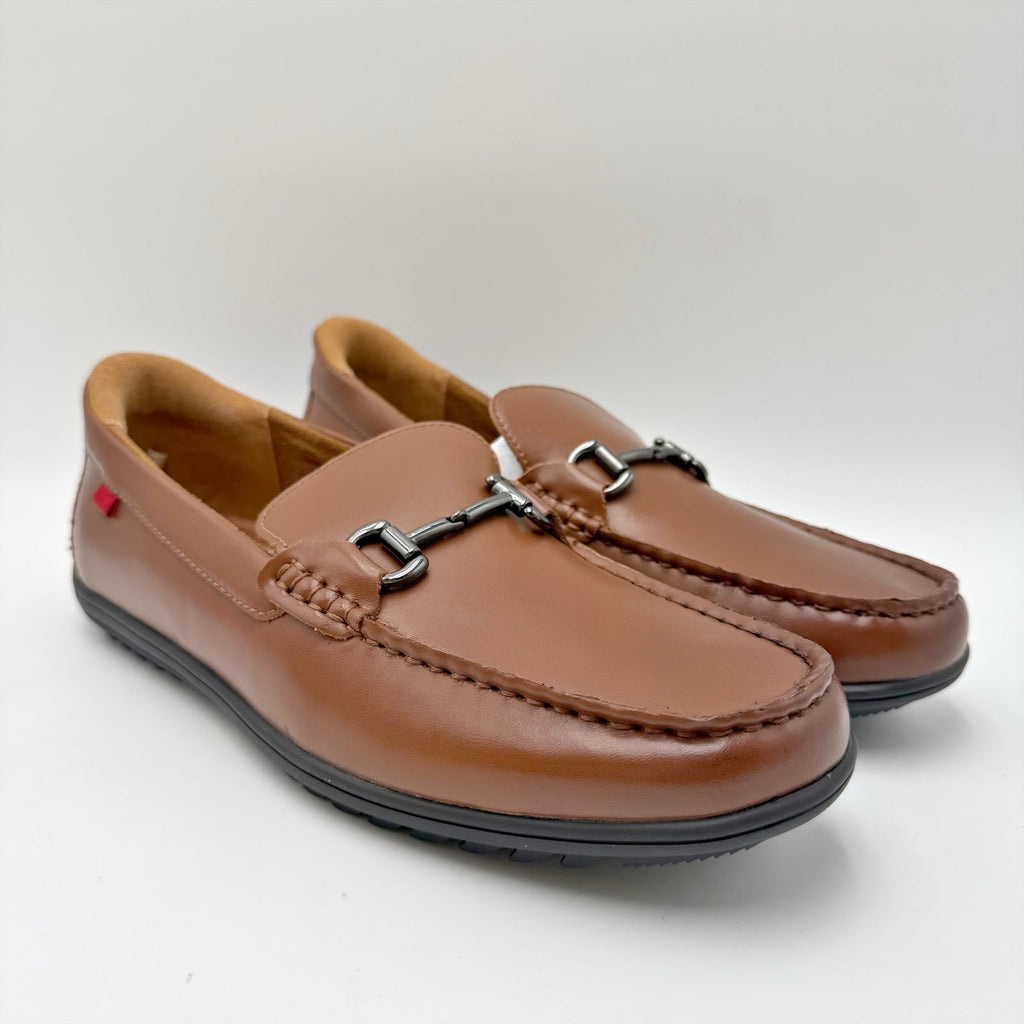 Marc Joseph New York Mens Elliot Road Loafers Size 8.5 Wide Brown Leather NIB