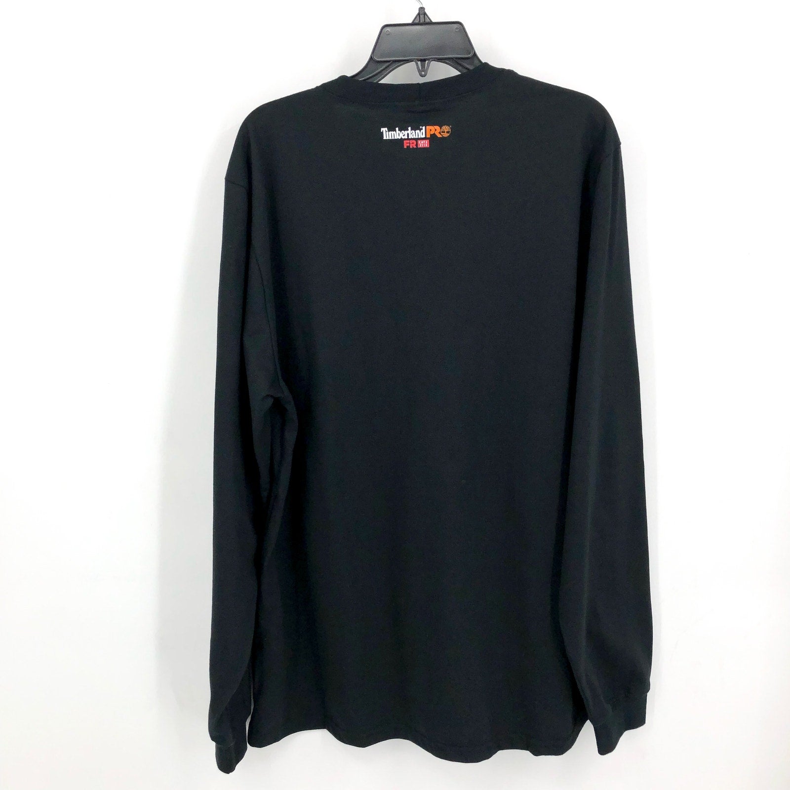 TIMBERLAND PRO Men's FR Long-Sleeve Pocket T-Shirt Large Black Cotton Core NWT
