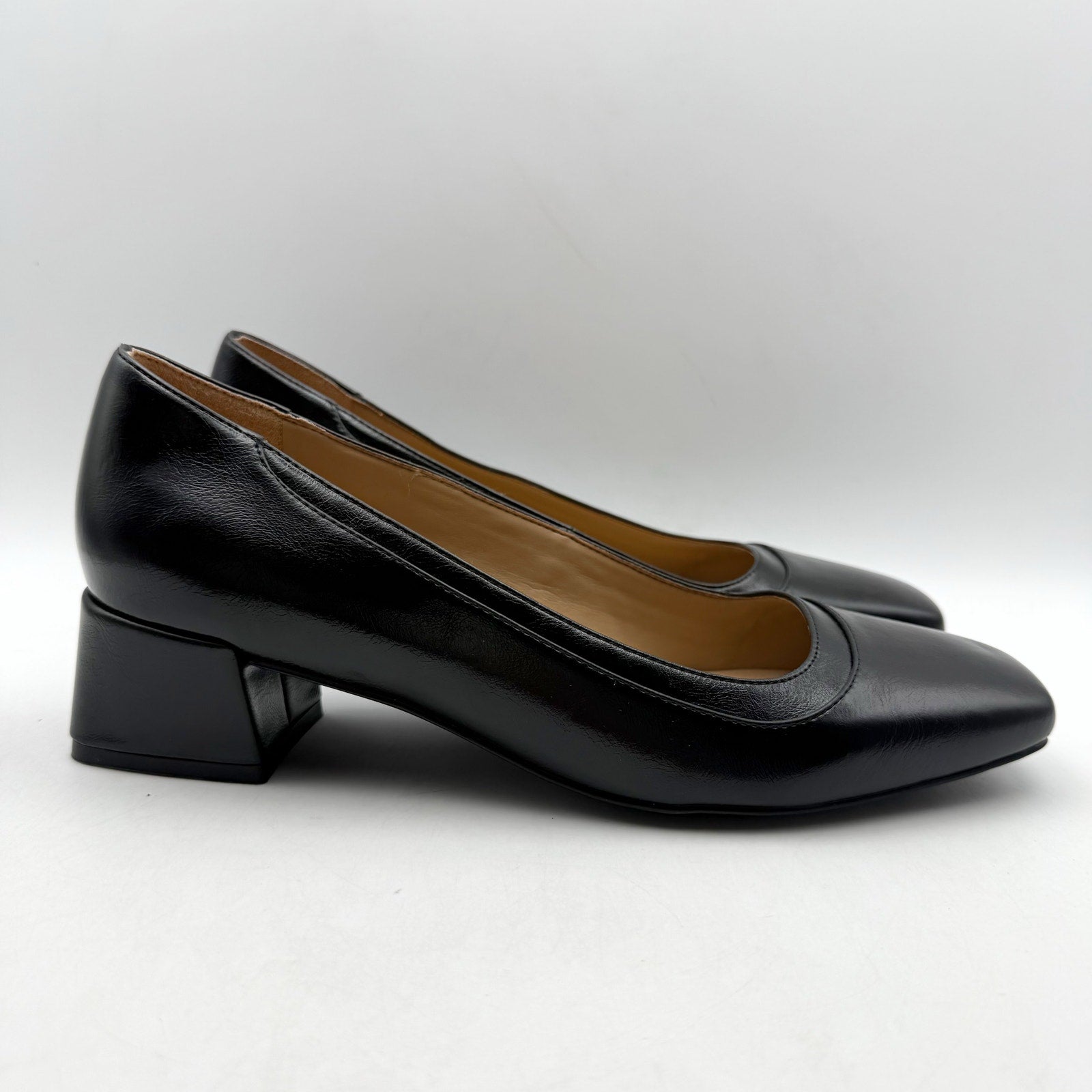 Naturalizer Womens Huntley Pumps US 8.5 Wide EU 39 Black NIB