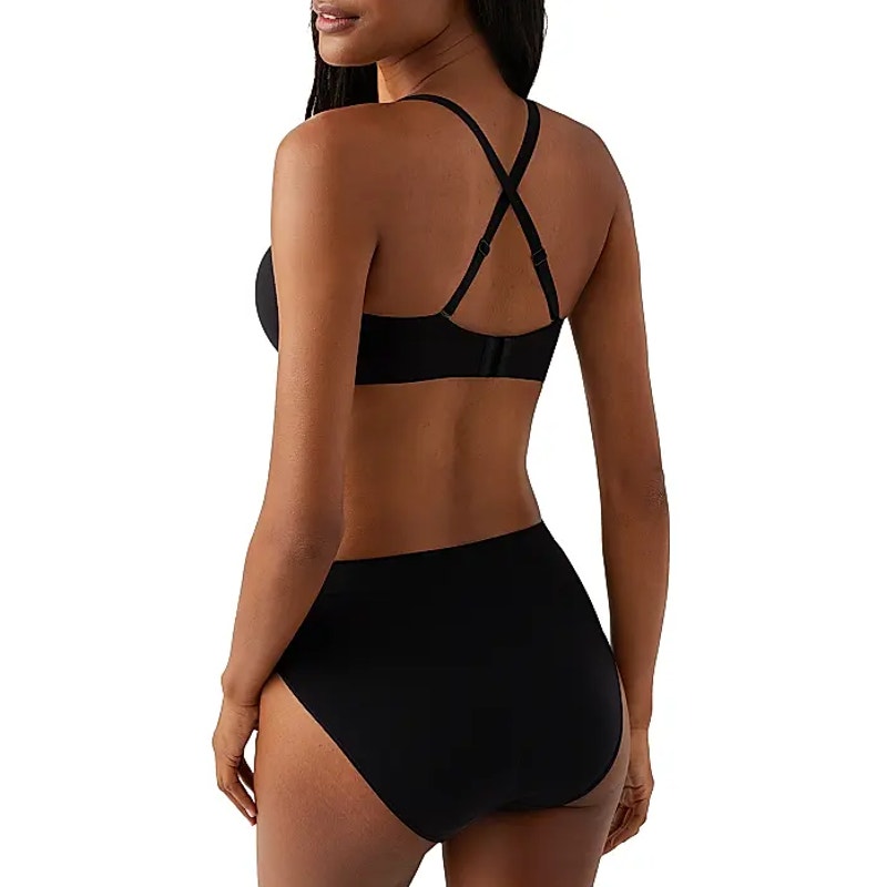 WACOAL Comfort First Strapless T-Shirt Bra 36D Black Seamless Convertible NWT