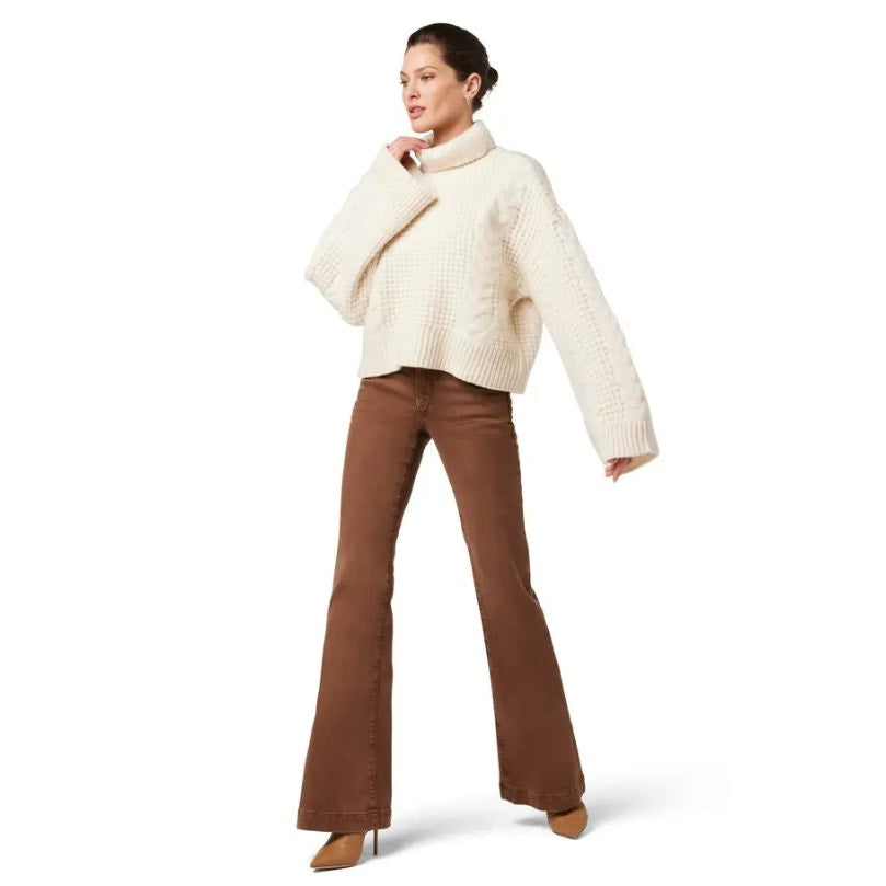 JOE'S JEANS The Molly High Rise Flare Jeans Size 26 US 2 Brown Walnut NWT