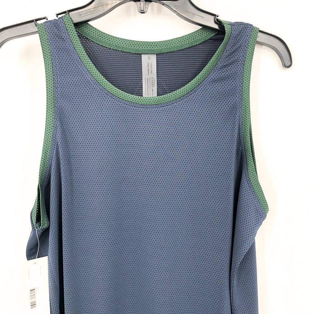 OUTDOOR VOICES Men's RecMesh Tank Top XS Dark Sky Blue Sleeveless NWT