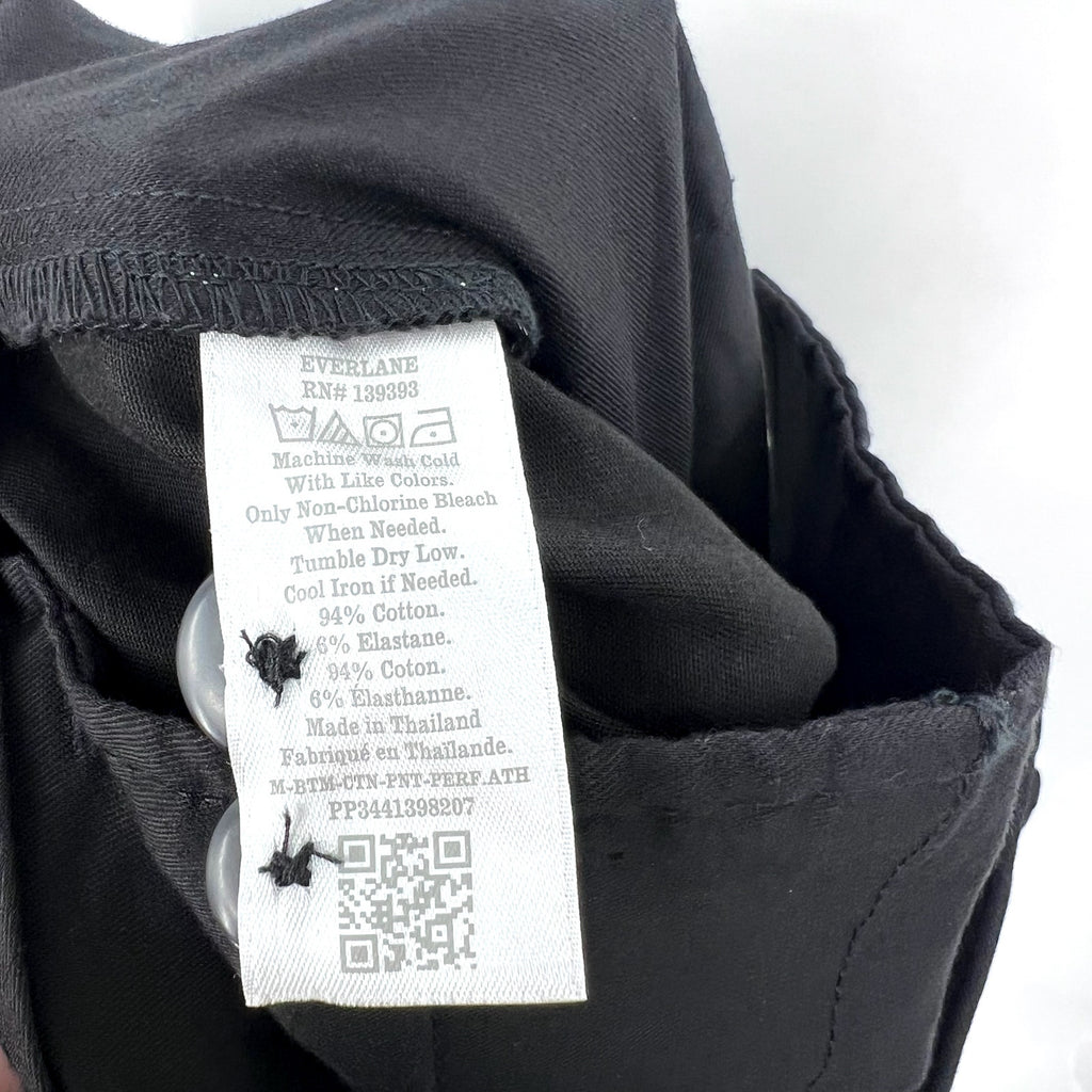 EVERLANE Uniform Mens Performance Chino Pants 31x30 Black Athletic Fit NWT