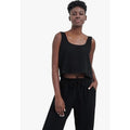 UGG Women's Cinthia Tank Cami XS Tarr Black Cropped Cotton Gauze NWT