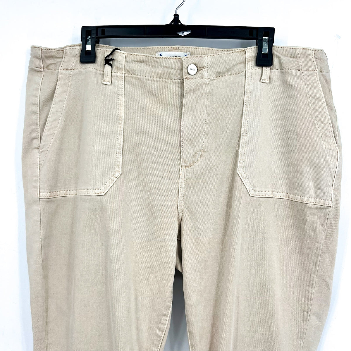 PAIGE Womens Mayslie Ankle Utility Pants Size 34 US 16 Tan Sand Twill NWT