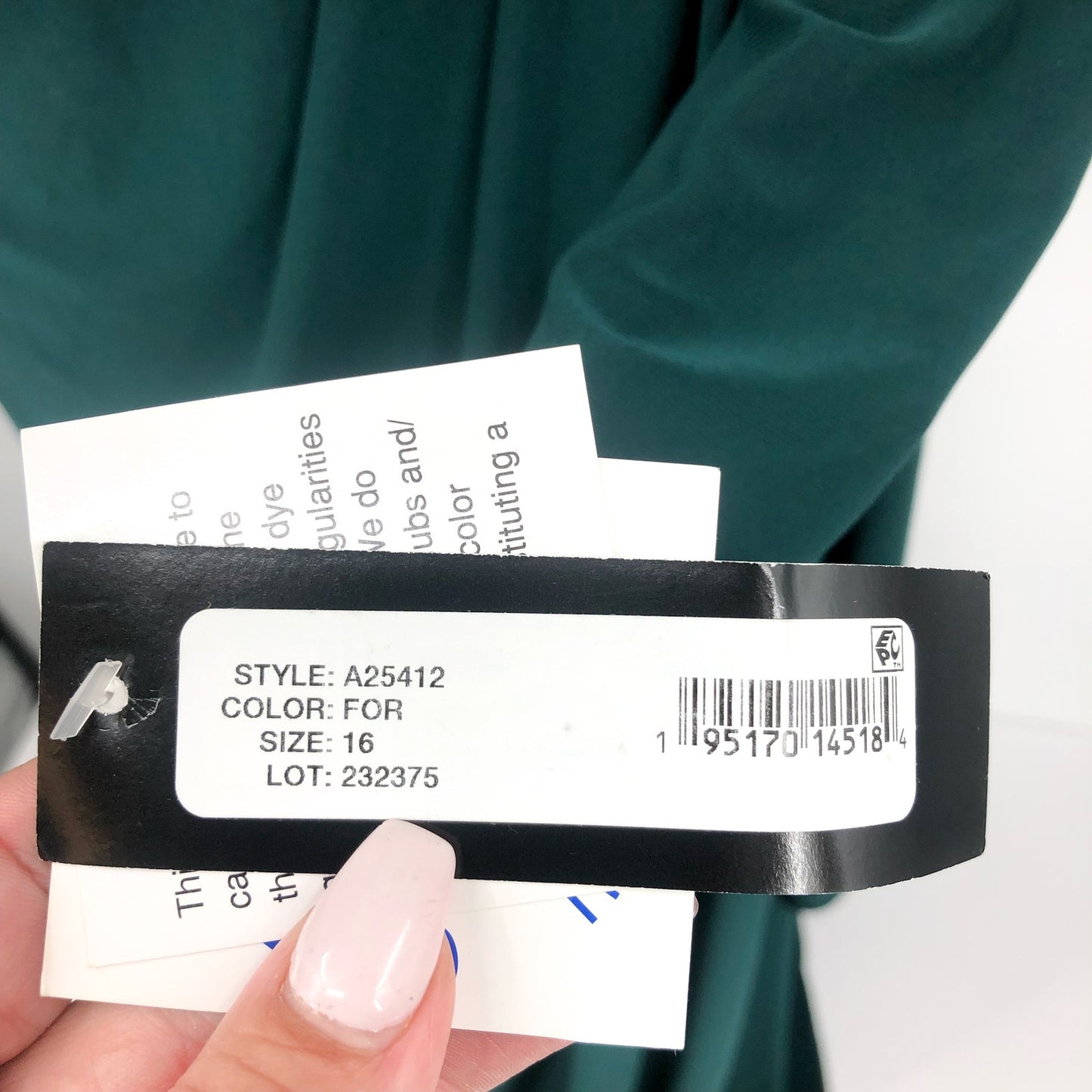 BETSY & ADAM Jeanette Long Sleeve Stretch Knit Dress Size 16 Forest Green NWT