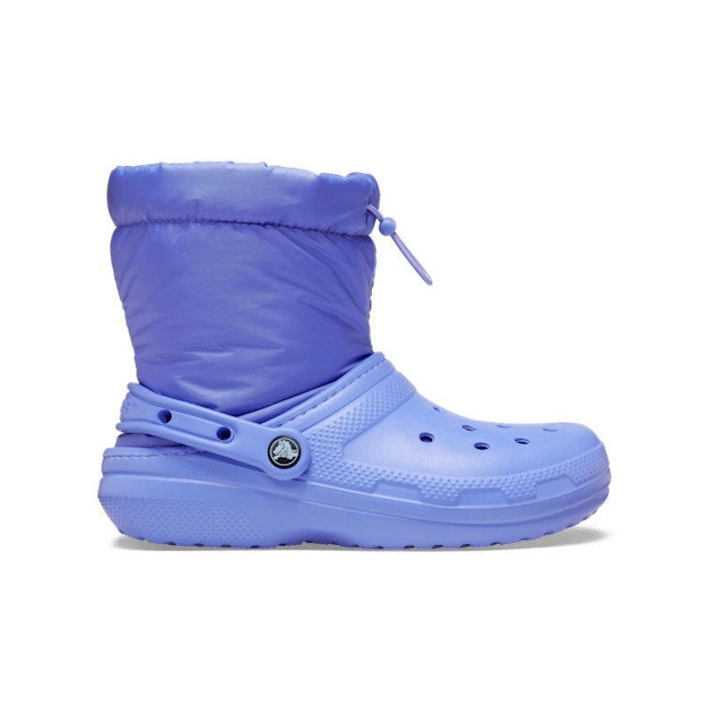 Crocs Womens Classic Lined Neo Puff Boots Size 6 Purple NWT