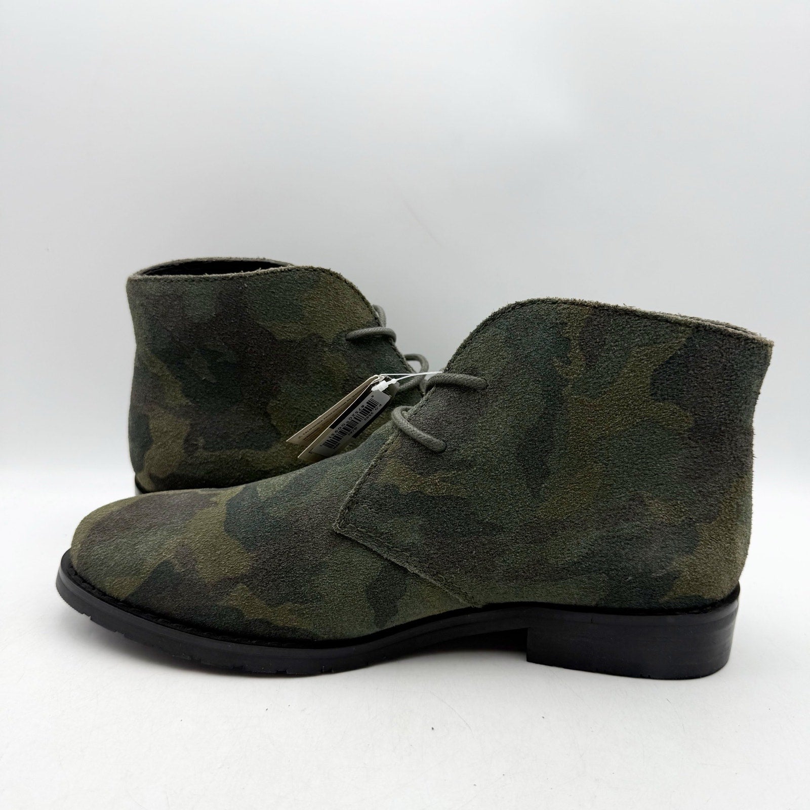Dingo Mens Opie Lace up Ankle Boots US 8 D Green Camo Leather NWOB