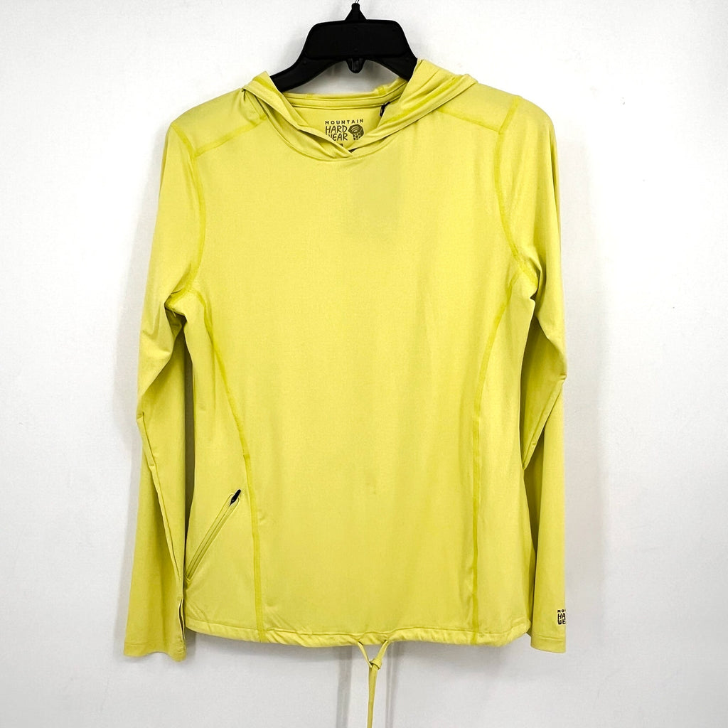 MOUNTAIN HARDWEAR Crater Lake Long Sleeve Hoodie Small Light Olive Green NWT