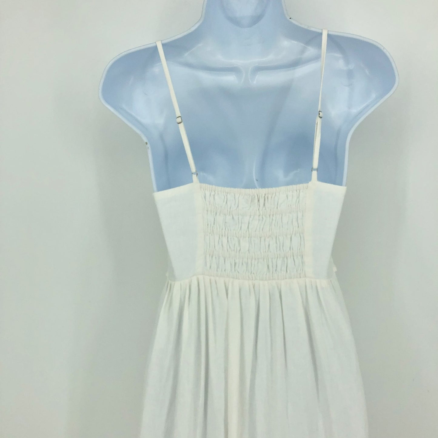 Madewell Womens Double-Tie Cutout Sweetheart Midi Dress White Size 4