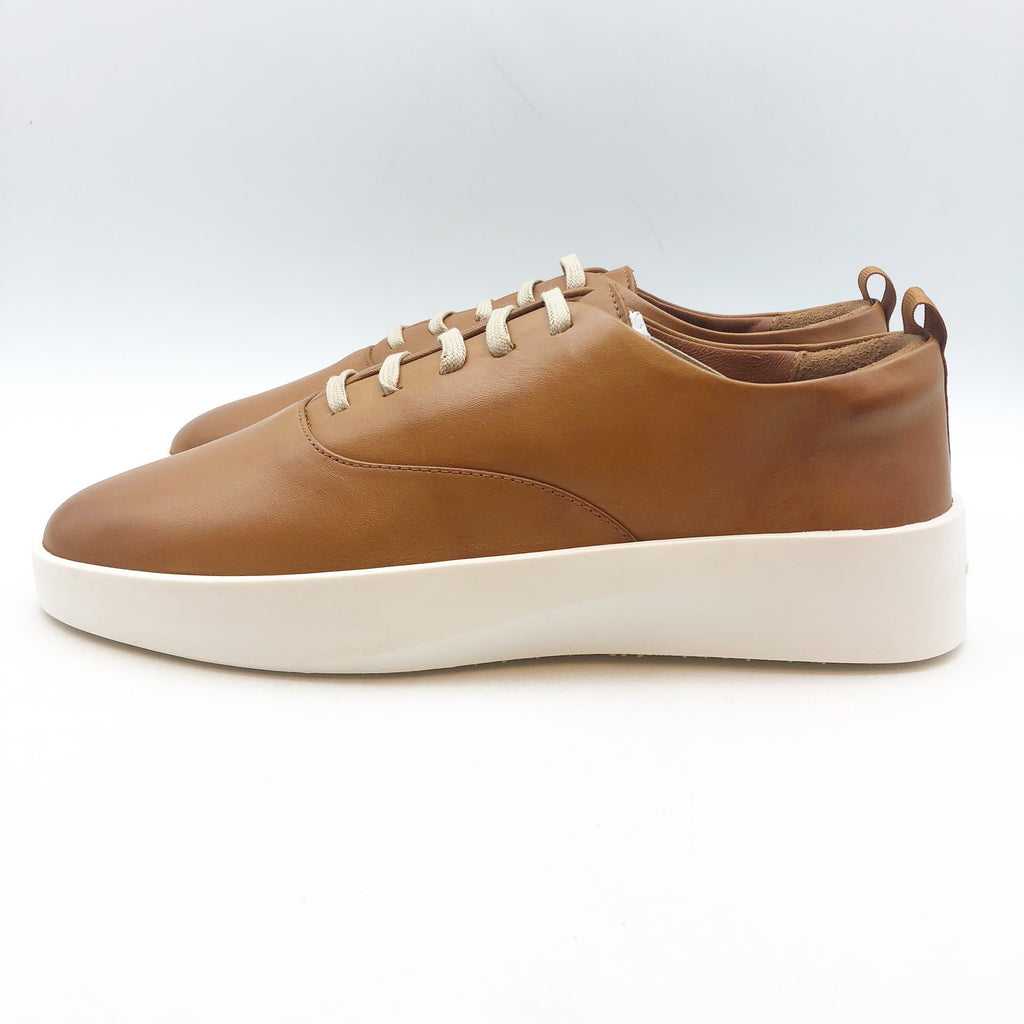 Wolf & Shepherd Cruise Casual Sneakers Womens 7 Mens 5.5 Tan Leather NIB