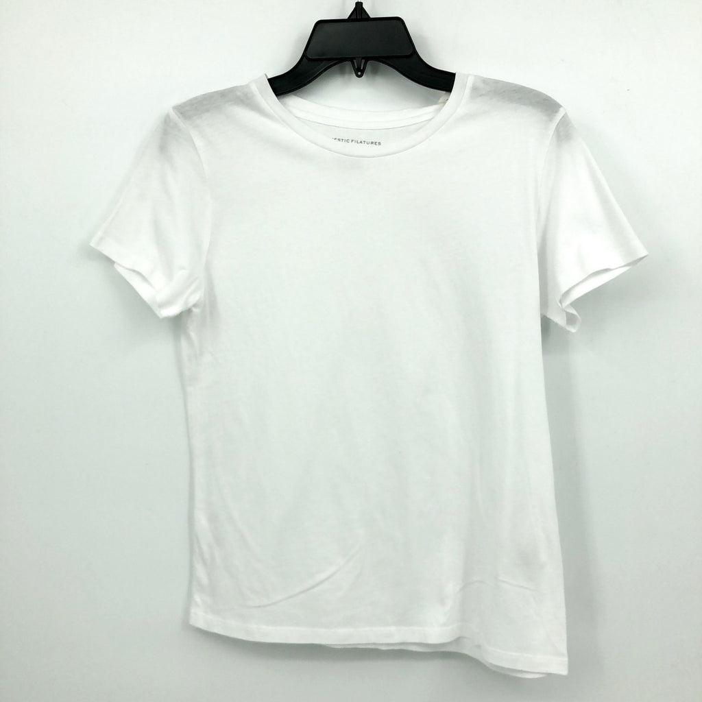 MAJESTIC FILATURES Women's Crewneck T Shirt Size 1 XS White Short Sleeve NWT