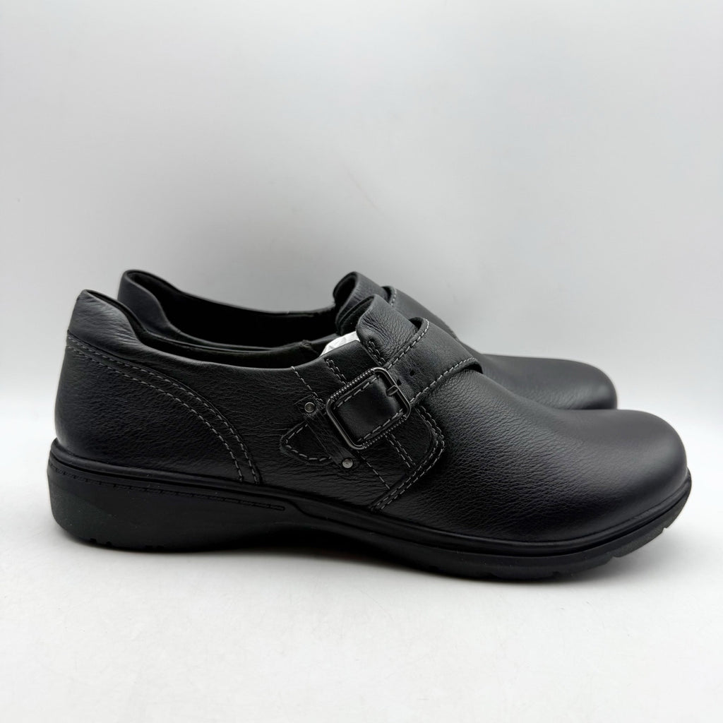 Clarks Womens Carleigh Jazz Shoes US 11 M EU 42.5 Black Leather NWOB