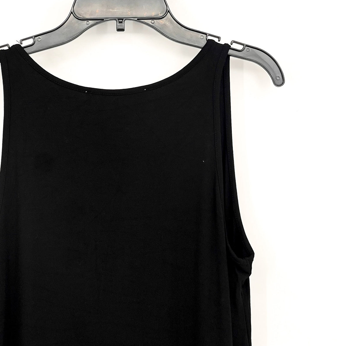 PHILOSOPHY Women's Sleeveless Scoop Neck Midi Dress Medium Black Stretch NWT