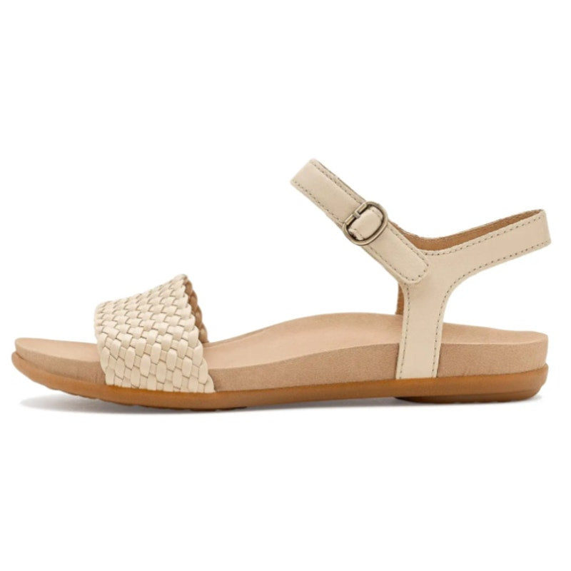 DANSKO Womens Jodie Sandals EU 40 US 9.5-10 Vanilla Tan Woven Leather NIB