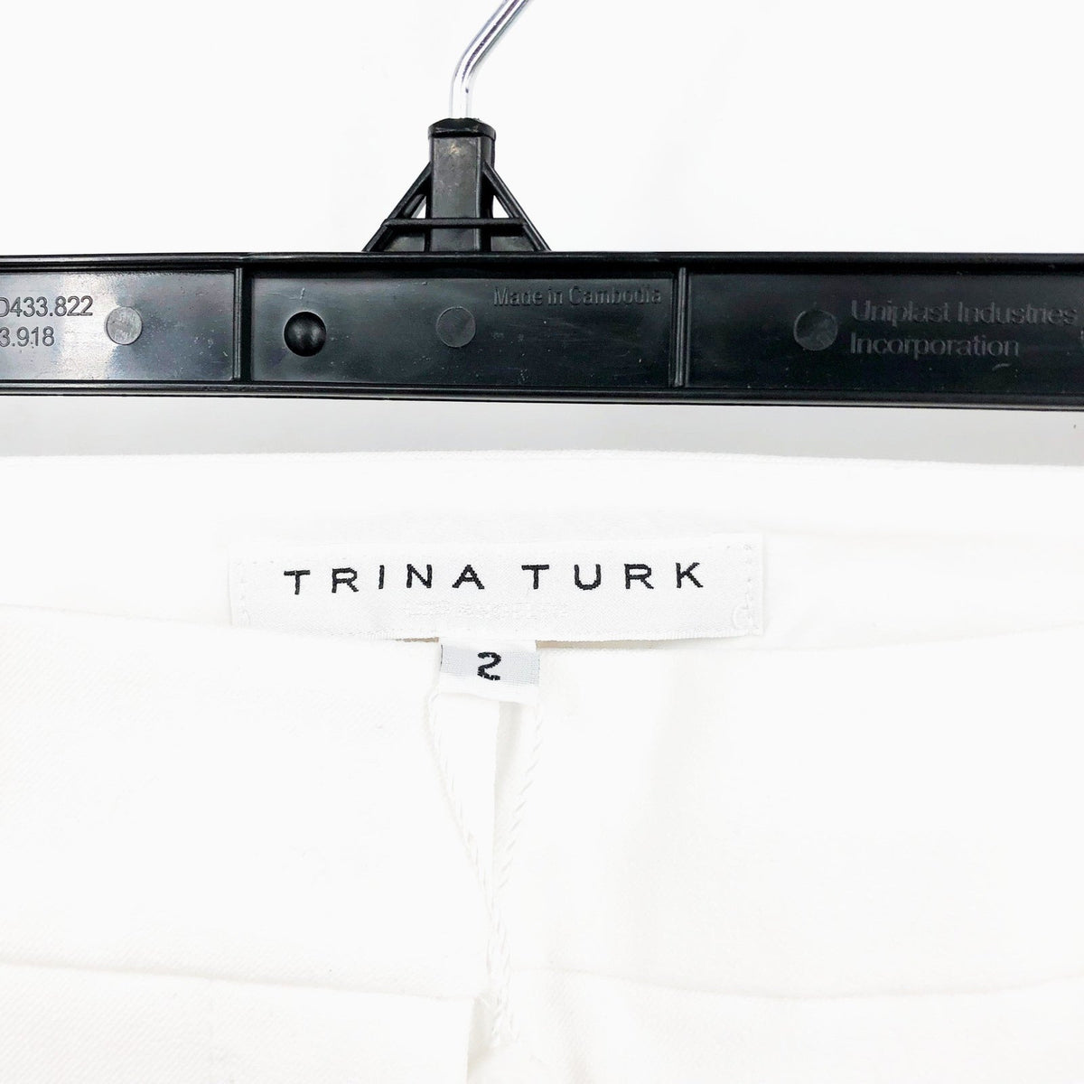 TRINA TURK Women's Lulu Cropped Pants Size 2 White Stretch NWT