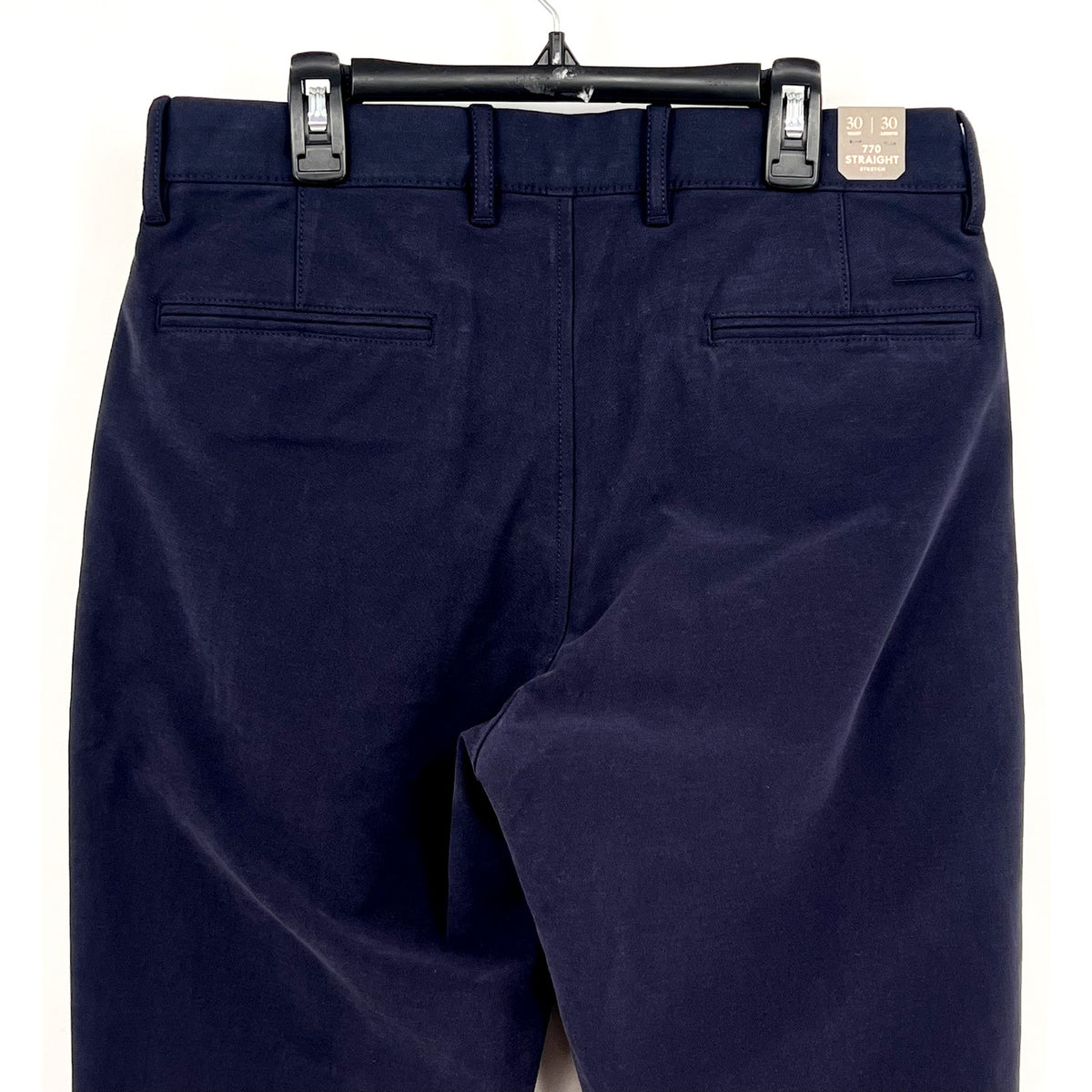 J.CREW Mens 770 Straight-Fit Tech Pants 32x30 Navy Blue Midweight BU844 NWT