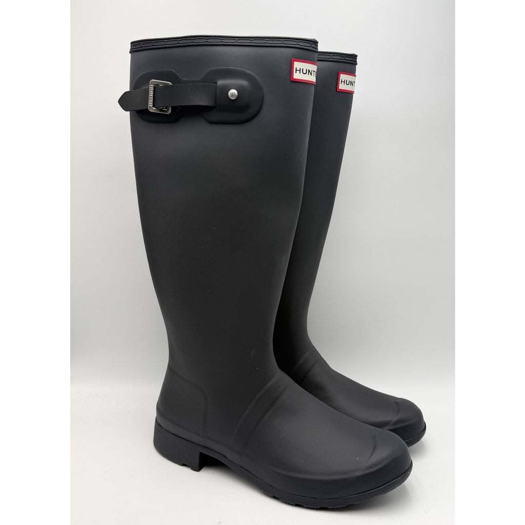 Hunter Womens Original Tall Rain Boots Size 10 Black Waterproof NWOB