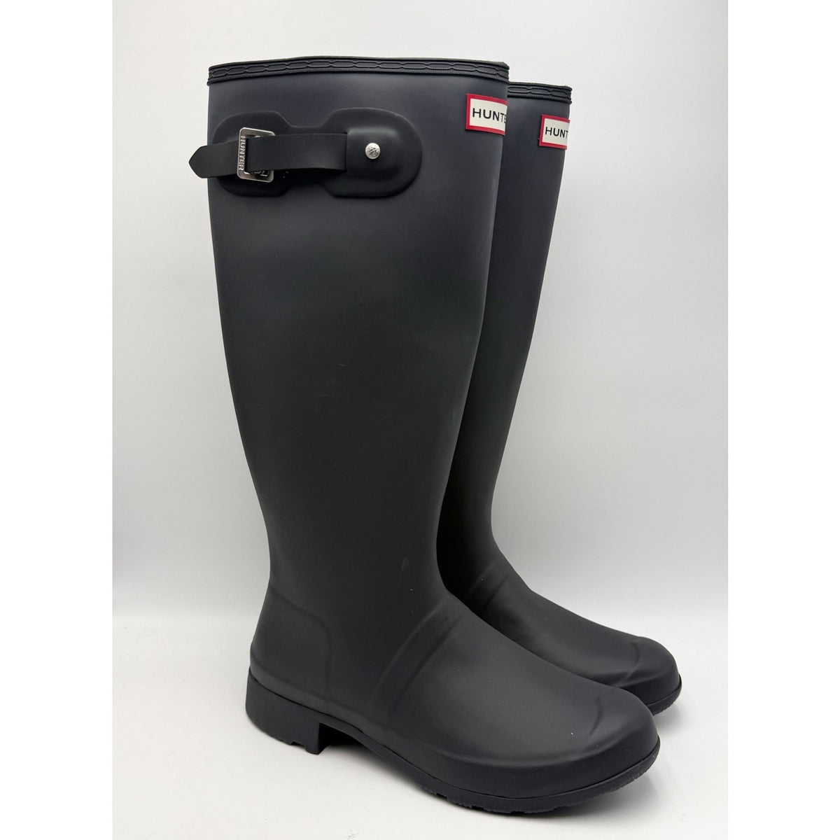 Hunter Womens Original Tall Rain Boots Size 10 Black Waterproof NWOB