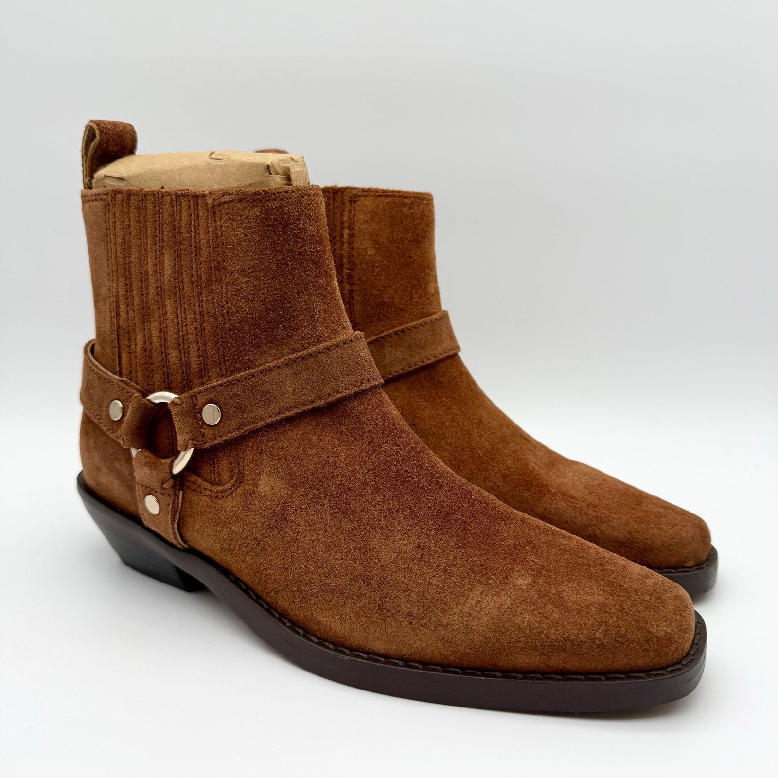 Madewell Womens The Santiago Western Ankle Boot US 6 Brown Suede NIB